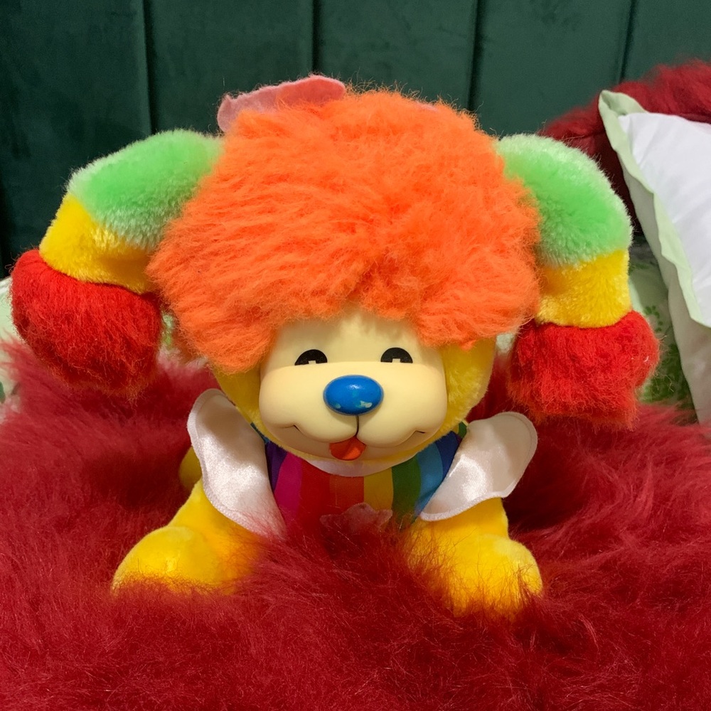 Rainbow Brite Puppy Brite 80’s Plush Dog Retro Vintage Kawaii Cartoon 1980